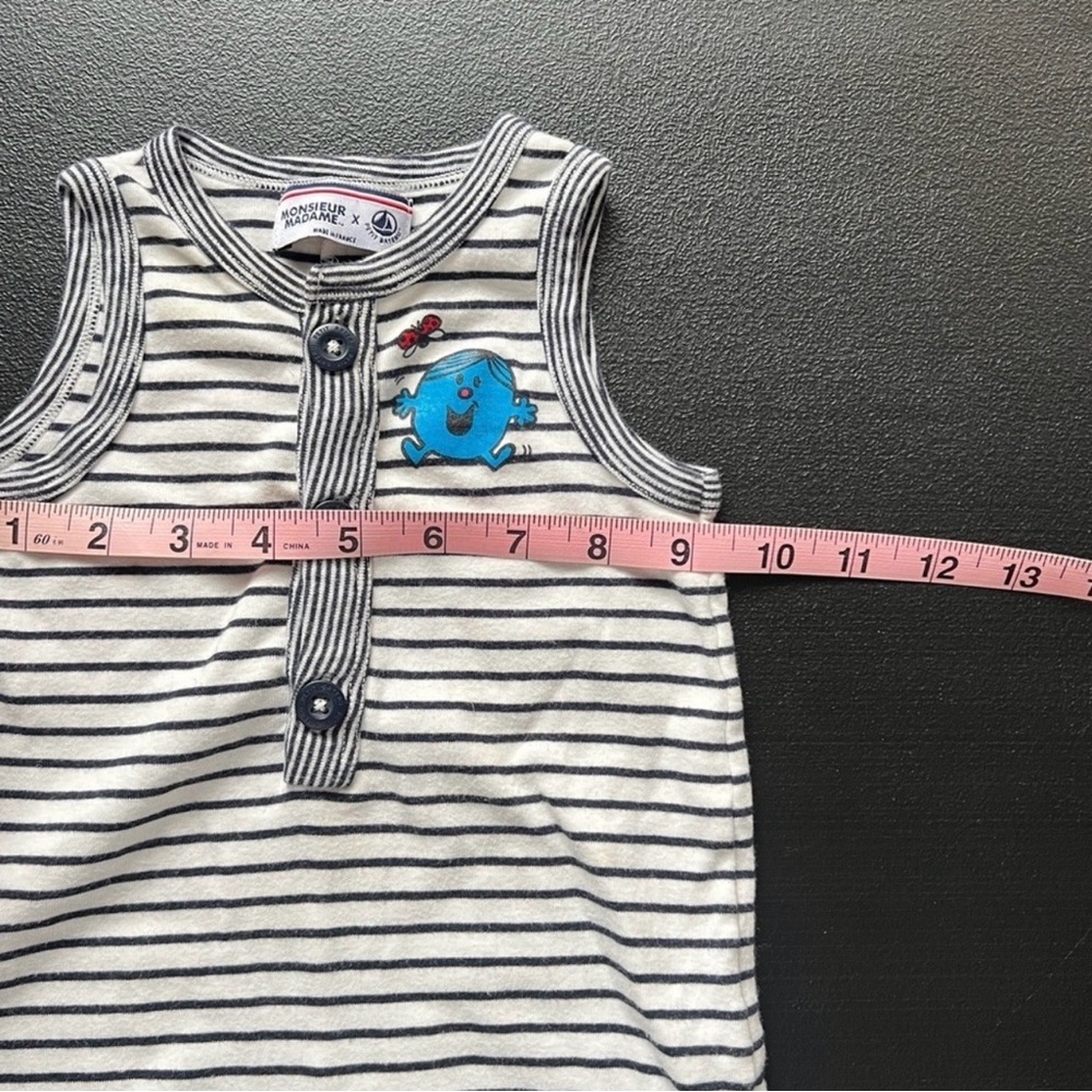 Monsieur Madame x Petit Bateau Striped Baby Romper Playsuit Nautical - Picture 9 of 10